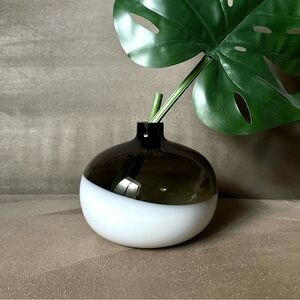 🌿IKEA Formlig 21802 Black & White Glass Bulb Vase🌿